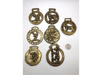 Set Of 7 Horse Brass, Animals