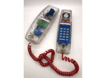 Vintage 1980s Lonestar Transparent House Phone Model 911