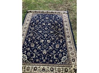 Blue And Gold Rug