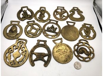 Set Of 13 Horse Brass, Misc - Symbols, Astrology,