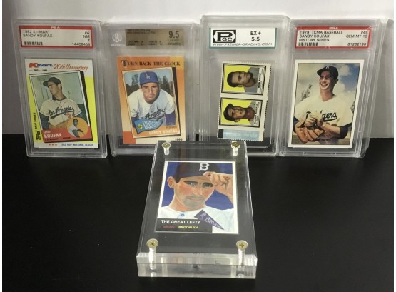 Sandy Koufax 5 PSA Baseball Cards The Great Lefty