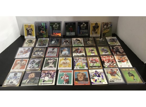 Lot Of 39 NFL Football Cards, Some Signed, Assorted Teams