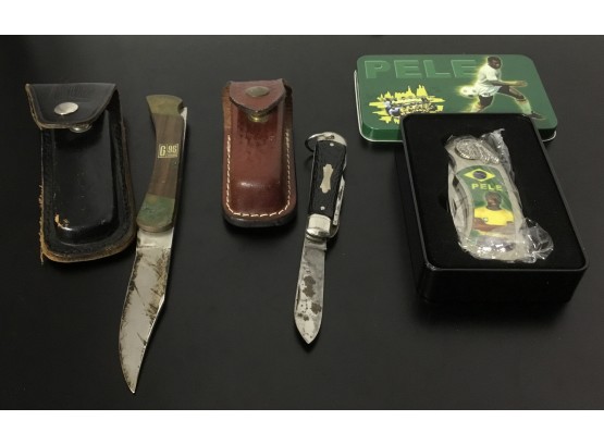 Lot Of Three (3) Pocketknives, Vintage