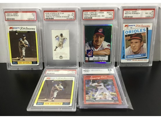 PSA Baseball Cards 6 Sammy Sosa, Don Drysdale Plus
