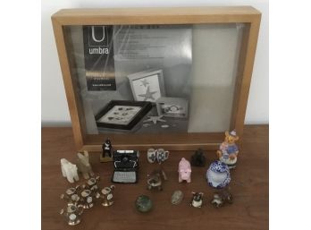 Umbra Shadow Box With Many Miniatures/keepsake Boxes