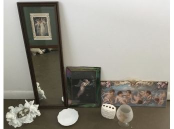 Vintage Cherub Hanging Mirrors & Plaques Plus All Angels/putties