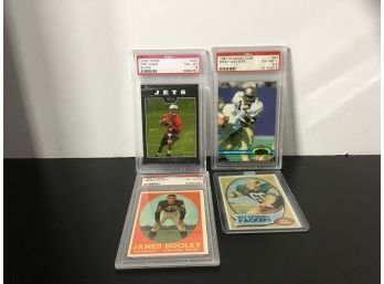 Football Cards 1958-2008 (4)Graded  NFL Vintage
