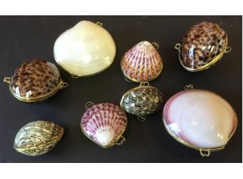 Vintage Clam, Shell, Tortoise, MOP,  Keepsake Boxes (8)