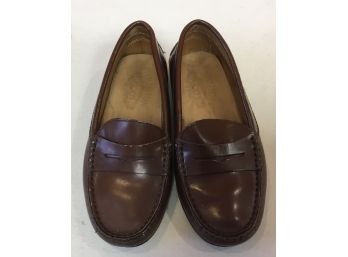 Tods Brown Leather Kids Children's Penny Loafers (Italian)