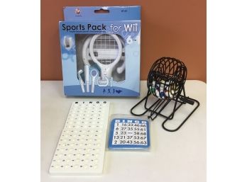 Wii Sports Pack In Box & Bingo Wheel Set
