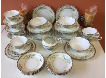 Mepoco China, Made In Japan, Bouillon Soup Set Service 8