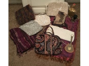 Vintage Bags, Perfumes, & Scarves Cache, Dooney & Burke