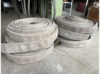 Group Of 6 Vintage Firehoses