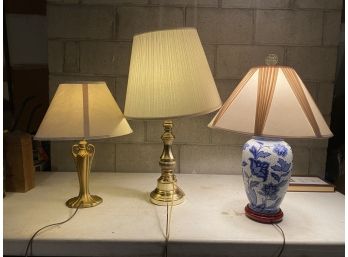 Set Of 3 Table Lamps