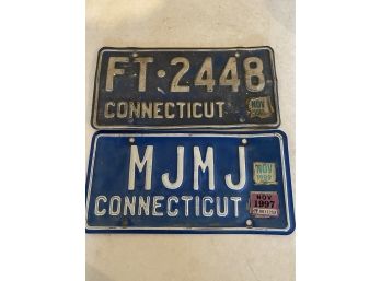1980s & 90s CT License Plates