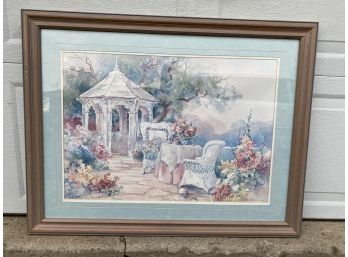 Barbara Mock 1989 Signed Afternoon Team Painting W COA