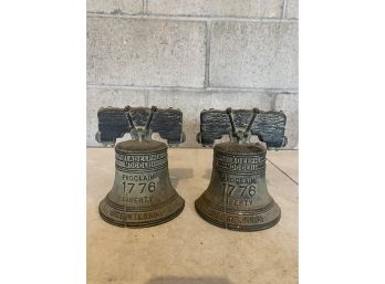 Philadelphia Liberty Bell Cast Iron Book Ends