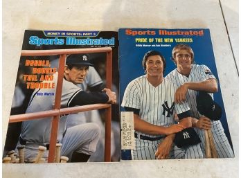 Set Of 2 NYY Sports Illustrated (1970s)