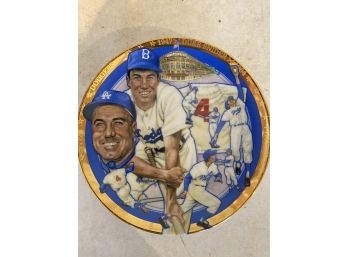 Brooklyn Dodgers Duke Schneider Collectible Plate (1992)