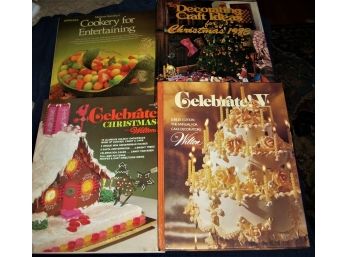 4 Vintage Books Wilton Christmas Decorating Craft Ideas Cookery Entertaining Cake Decorating G Inbox