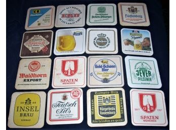 Beer Coasters Lot Of 65 Different Bier Pilsner Lager Suds USA & European Inbox