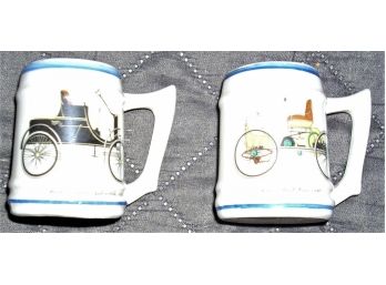 AAA Motor Club Fiftieth Anniversary ALEX WISHNEW. Classic Antique Automobile BEER MUG STEINS Tankers