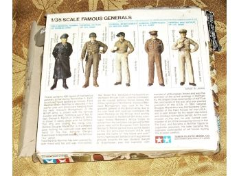 Tamiya Military Miniatures, 135 Scale, Famous WWII Generals, Famous Generals Monte Patton Rommel Mac Arthur E
