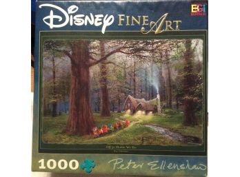 NEW Disney Fine Art 1000 Piece Puzzle Off To Home We Go & Bonus Poster