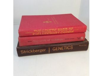 3 Vintage Science Field Books Genetics And Cytology