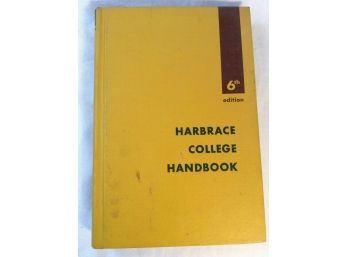 Vintage 1967 Harbrace College Handbook 6th Edition Hardcover Book Hodges