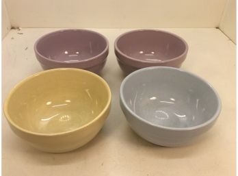Set Of 4 Nantucket Ceramic Bowls