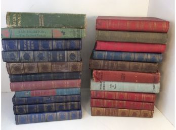 Lot Of 21 Vintage Hard-cover Books