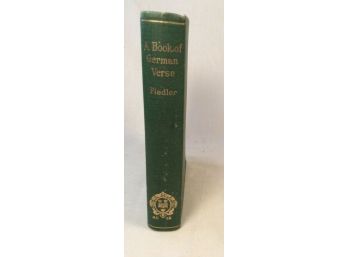 Vintage Book Of German Verse 1942 By H G Fiedler Hardcover Oxford University Press