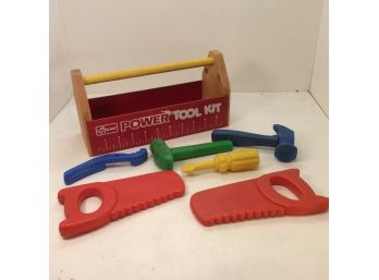 Vintage Connor Power Tool Kit Tool Box With Plastic Tools Child's Toy