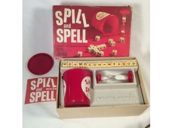 1966 Parker Brothers Spill And Spell 15 Cube Crossword Game Complete
