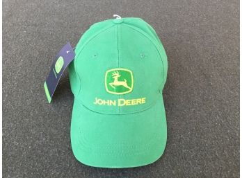 John Deere. Brand New 100% Cotton John Deere Strap Back Baseball Hat With Tags.  'Nothing Runs Like A Deere.'