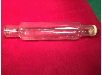 Antique Roll-Rite Advertising Glass Rolling Pin. In Excellent Condition. No Chips Or Cracks.
