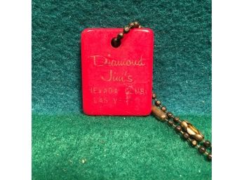 Vintage Diamond Jim's Nevada Club Las Vegas Key Chain.