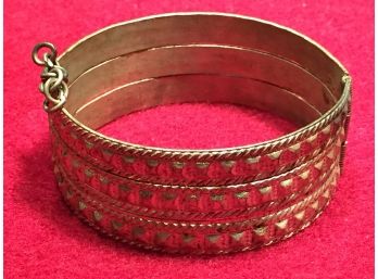 Vintage Hinged Cuff Bracelet.