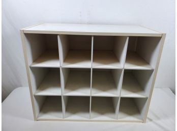 White Multi Compartment Storage Cubby