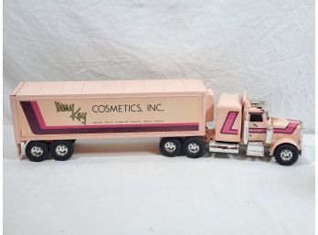 Vintage Ertle Pink Mary Kay Cosmetics Tractor Trailer Toy Truck