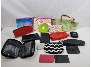 Assortment Of Makeup, Travel, Compacts, Wallets & More Including Thirty One & MAC