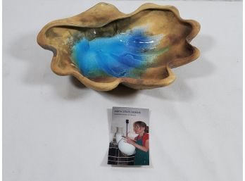 Beautiful Limited Edition Judith Stiles Designs Signed Pottery Sea Shell Bowl