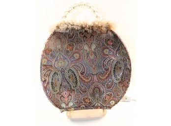 Paisley & Faux Feathered Purse Light