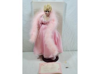 Vintage Mary Kay Ash Porcelain Silver Anniversary Collectors Doll With COA