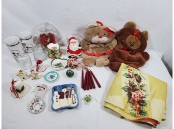 Assortment Of Christmas And Holiday Decor