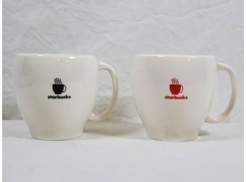Pair Of 2004 Starbucks Ceramic Coffee Mugs