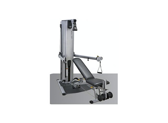 Vectra VFT-100 Functional Trainer With Bench.