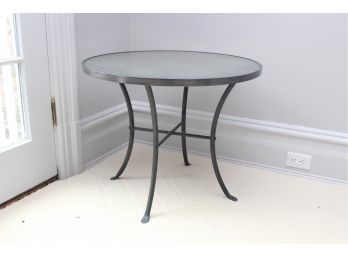 South Cone Glass Top End Table.