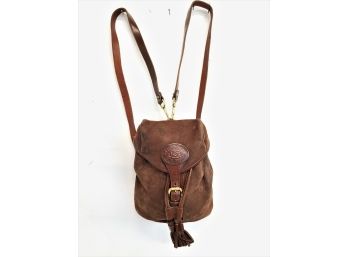 Dooney & Bourke Backpack Style  Camel Color Leather Classic Shoulder Bag Handbag